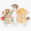 Children's fruit set, brand overall, pijama, summer bathrobe, with short sleeve, Korean style