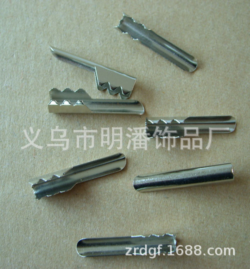 供应三齿大线扣沙滩椅拉绳扣野营用品弹力绳扣绳尾夹5MM粗绳夹扣