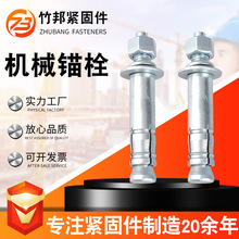 镀锌重型后扩底机械锚栓 高强度单双管自切式锚栓 机械膨胀螺丝