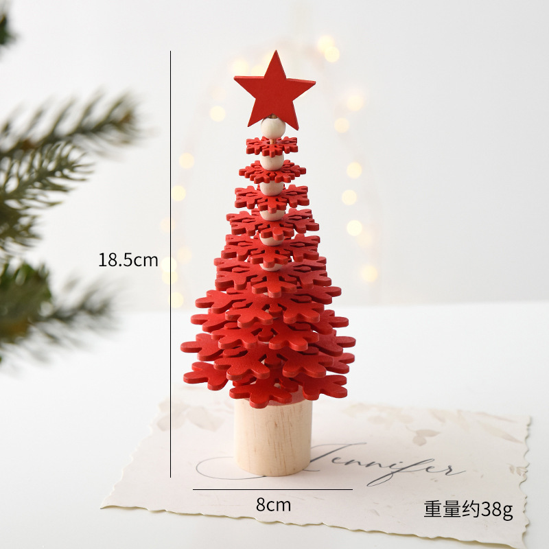 国境を越えたクリスマス用ミニ木製クリスマスツリー卓上飾りクリスマスデコレーションクリスマスオーナメント|undefined