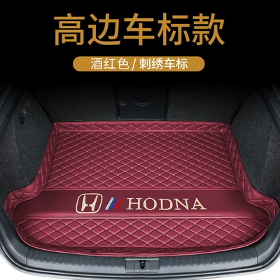 Trunk Mat, Suitable for Honda CRV - high-side-bottom-pad-embroidered-gold-label-wine-red-default-item