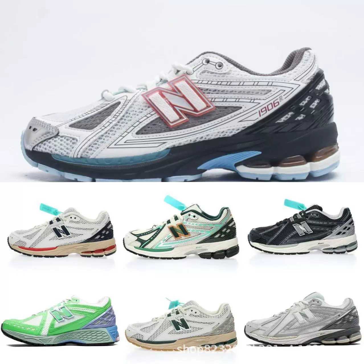 Putian трансграничные NB1906R жидкие серебряные ретро-туфли для папы, спортивная обувь с низким берцем, мужские и женские повседневные кроссовки для бега, трансграничная обувь