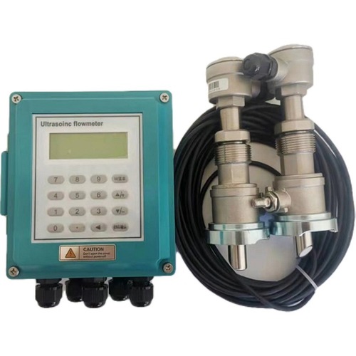 Insertion Ultrasonic Flow Meter for Pipeline Liquid, Wall-mounted Self-Contained Water Heat Meter, Stainless Steel Sensor