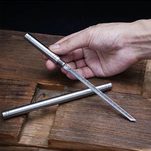Overlord Stick Knife Manganese Steel Forged Mini Fruit Knife Stainless Steel Stick Sheath Small Tea Knife Outdoor Portable Barbecue Knife