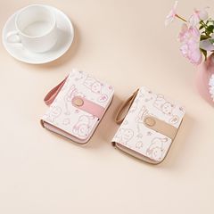 インスタイルの小さな財布かわいい学生ショートウォレットジッパー小銭入れレディースツーインワンフレッシュレザーウォレットウォレット