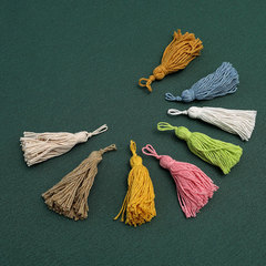 Handmade cotton thread tassel fringe pillow bookmark bag accessories fringe DIY 