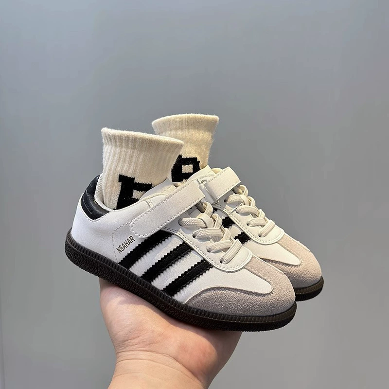 Детская обувь с мягкой подошвкой для девочек 2025 весна и осень новая обувь для девочек с липучкой