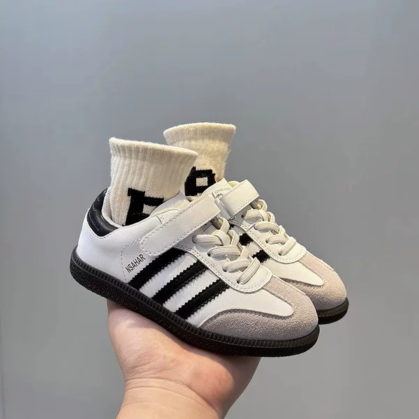 Children's Soft-soled German Training Shoes 2025 Spring and Autumn New Girls' Velcro Shoes Large Children's Baby Shoes Boys' Board Shoes