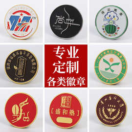 学校毕业纪念班级班徽定制烤漆珐琅二次元创意徽章毕业季免费打样