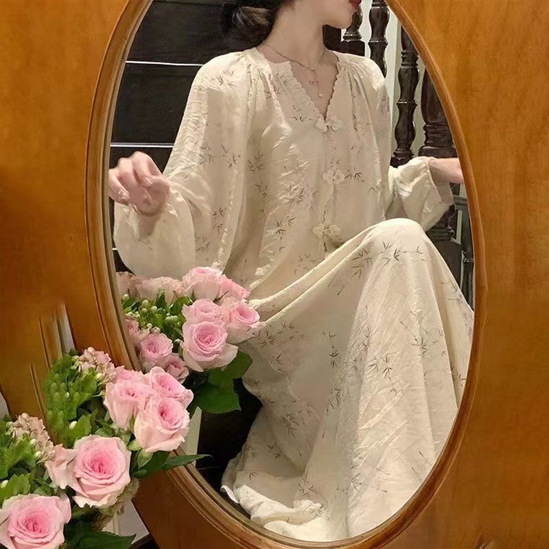 夏日花序 新中式浪漫显遮肉风甜美温柔小衫+高腰半身裙套装|undefined