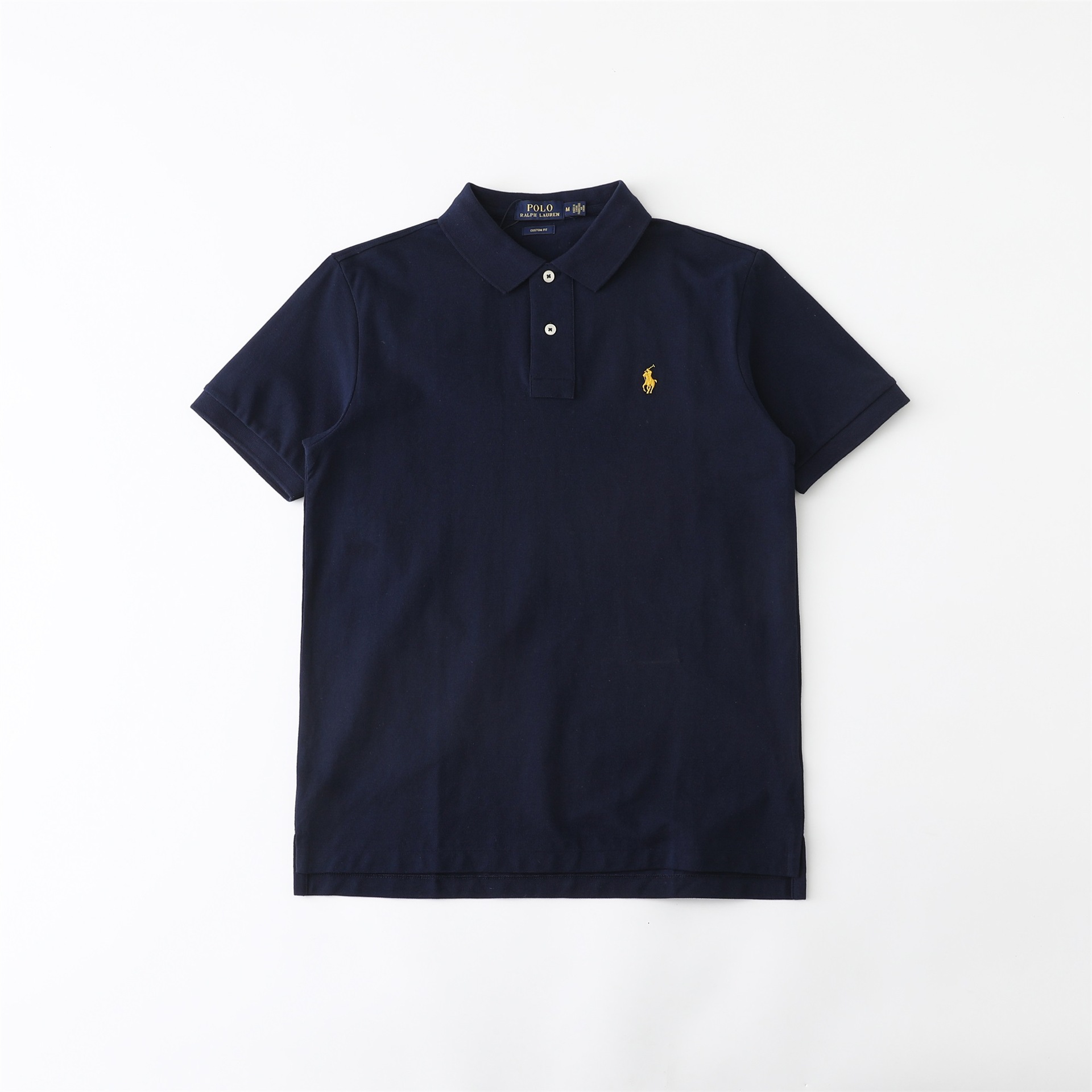国境を越えた外国貿易供給ラフ RL 通勤カジュアル無地メンズ夏ポニーロゴ刺繍半袖ポロシャツ