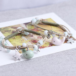 地摊货源卡通风格海豚手链 景德镇简约陶瓷手链 可爱动物男女饰品