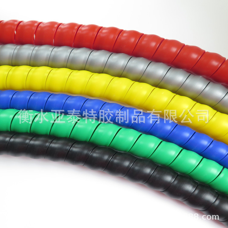 供应橡胶管护套油管缠绕胶管保护套螺旋护套管液压油管缠绕护线套