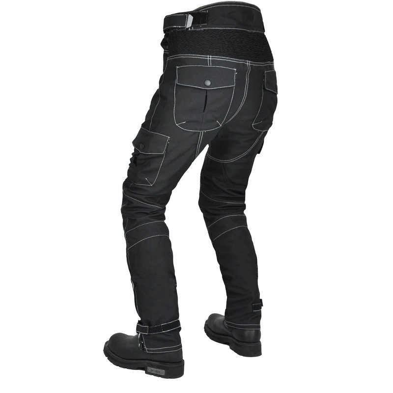 VOLERO motocicleta montar pantalones hombres multi-bolsa ropa de trabajo Oxford tela impermeable ajustable cintura alta motocicleta anti-caída Pantalones