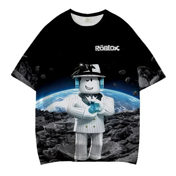 Summer Foreign Trade Fortress Night 3D Printed T-Shirt Amazon fortnite Crewneck Men's and Women's Short Sleeve Europe and America