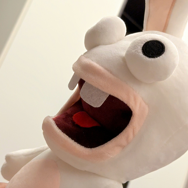 Funny plush rabbit