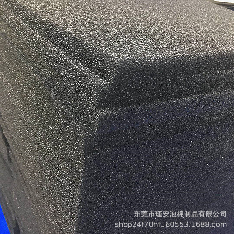 现货黑白色过滤海绵可按要求裁切尺寸医疗器械中孔网状气泡清洗网