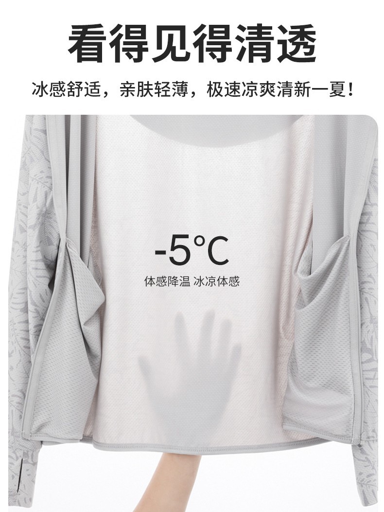 국경을 넘어 인기 있는 남성용 여름 속건 통기성 자외선 차단 의류, 얇은 아웃도어 스킨웨어, 여성용 탈부착 가능한 챙과 렌즈