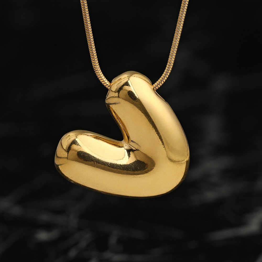 Colgante único venta cruzada de burbujas de fundición 26 collares de letras inglesas accesorios colgante DIY joyas de acero inoxidable