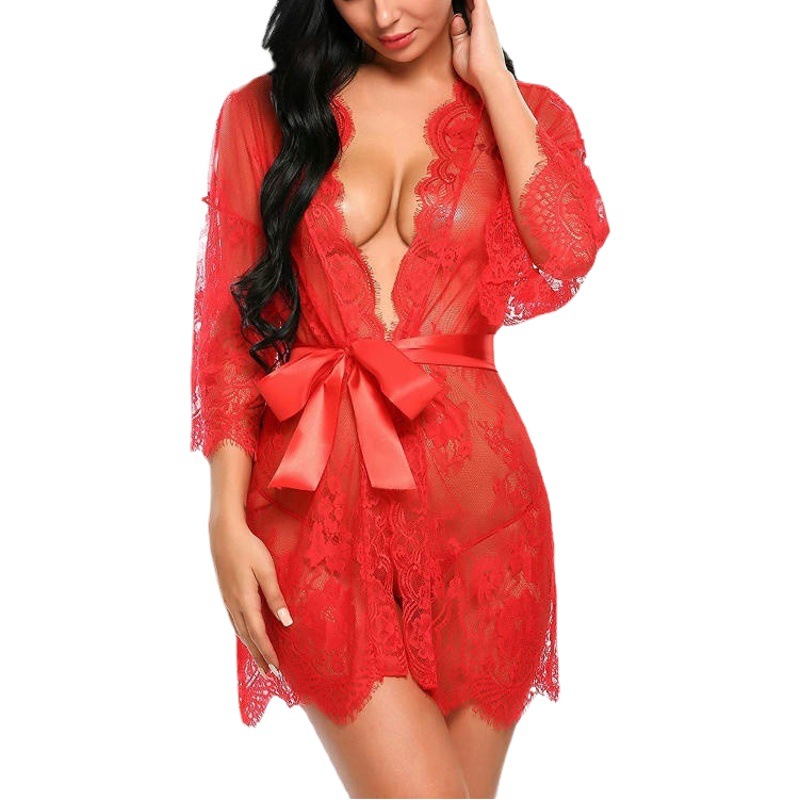 Ropa interior de mujer europea y americana de encaje más tamaño sexy pijamas sexy coqueta más tamaño Chubby chica sexy Lencería fábrica al por mayor