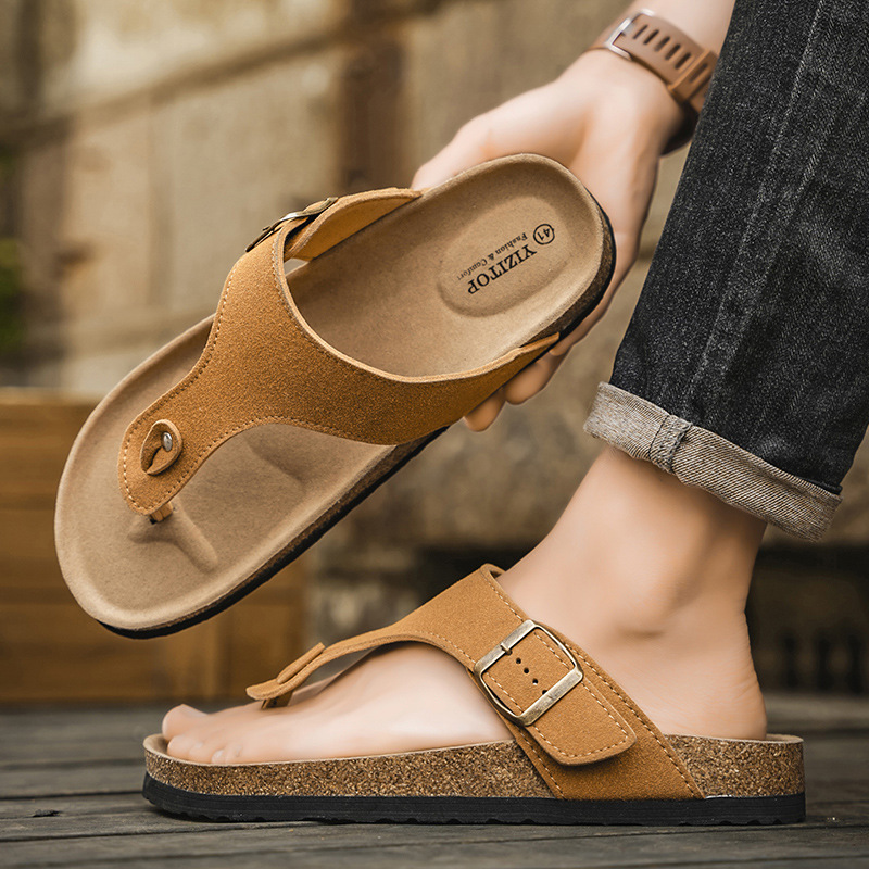 Boken 2025 New Summer Men's Flip-Flops Birkenstock Beach Flip-Flops Open-Toe Slippers Flip Flops Boken 2025 New Summer Men's Flip-Flops Birkenstock Beach Flip-Flops Open-Toe Slippers Flip Flops