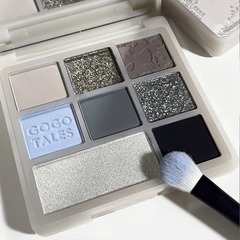 gogotales戈戈舞九色眼影盤 啞光高光亮片大地色煙熏妝流沙熊閃粉