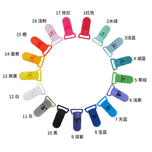 20mm Hualian KAM Nipple Clip Plastic Alligator Clip Nipple with Anti-lost Belt Clip Multi-purpose Anti-drop Clip NF