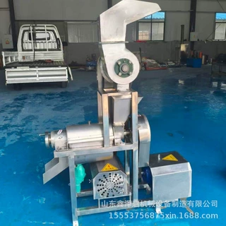 金刺梨沙棘苹果黄姜破碎打汁机大型工业榨汁机果蔬饮料榨汁设备