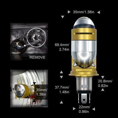 lens LED headlight: Motorcycle headlights, headlights