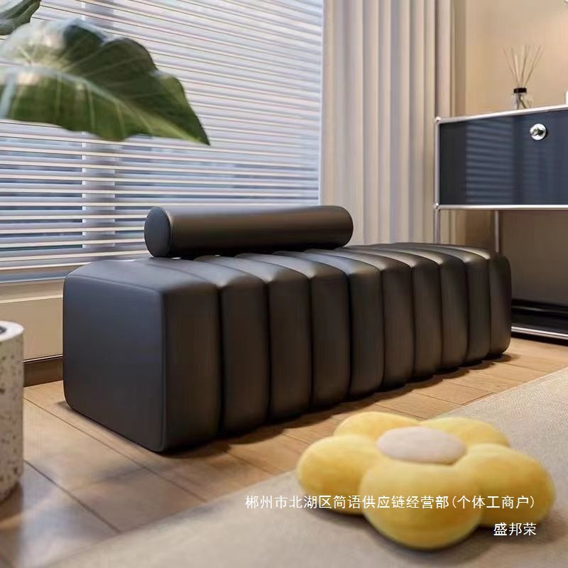Fábrica directa de puertas de cambio de zapatos taburete nuevo pequeño diseño de casa sala de estar taburete de sofá creativo