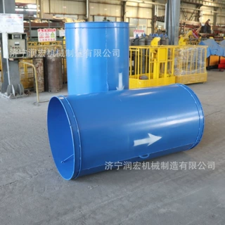 矿用防逆流铁质风筒800mm防瓦斯逆流铁风筒穿墙防突连接风筒