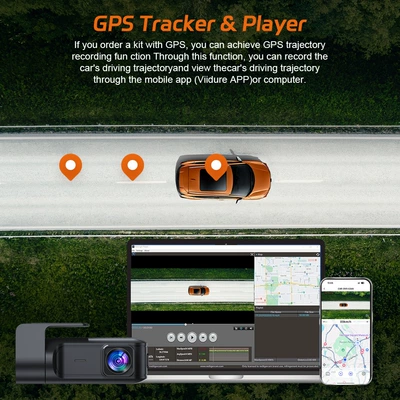 Driving recorder — cross-border dual 4K lens dashcam