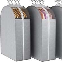 衣服防尘罩悬挂式透明长款全拉链带盖衣柜存西装亚马逊专供