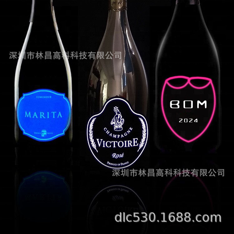 LED Luminous El Label Wine Tag