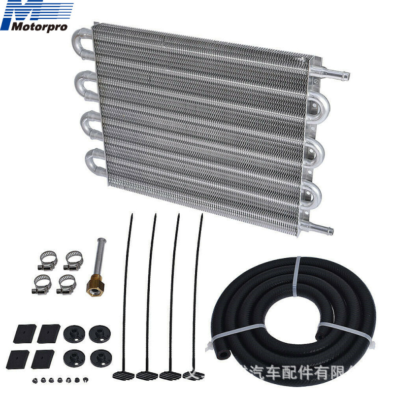 Car modified oil cooler car air conditioner pipe belt condenser gearbox radiator 8 drain oil cooler