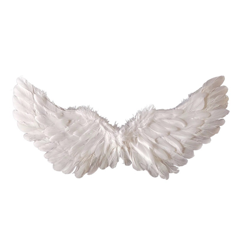 Suministro directo de fábrica de alas de plumas de ángel para niños y adultos, accesorios para escenario, Día del Niño, lote de accesorios de alas de Halloween.