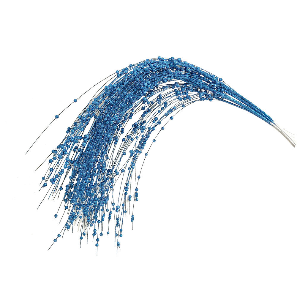 Polvo de oro artificial bayas de sauce decoración polvo de brillo flexible decoración de árbol de Navidad decoración festiva espuma de fiesta transfronteriza