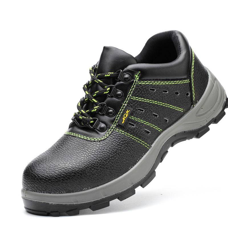 牛皮劳保鞋男防砸防刺穿工地耐磨实心底安全鞋工地防护工作鞋