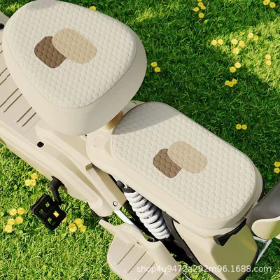 Ice Silk Electric Car Seat: Electric car cushion - electric-bicycle-front-rear-seat-covers-gentle-breeze-and-warmth-bingdoudou-electric-bicycle-seat-cover-see-details-for-size