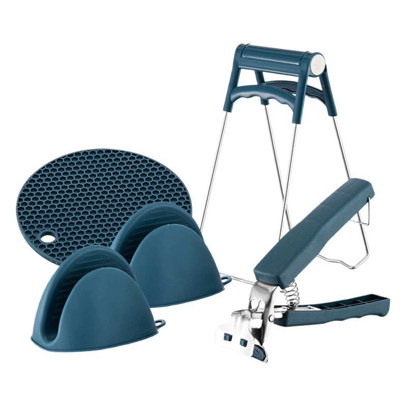 Зажим для защиты от ожогов Сборщик чаш из трех частей Подъемное устройство для лотков Комбинированный силиконовый сборщик чаш из трех частей Артефакт против ожогов