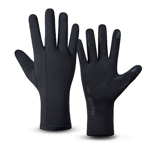 Winter ski lining gloves men's outdoor cycling gloves cycling touch screen non-slip windproof warm gloves