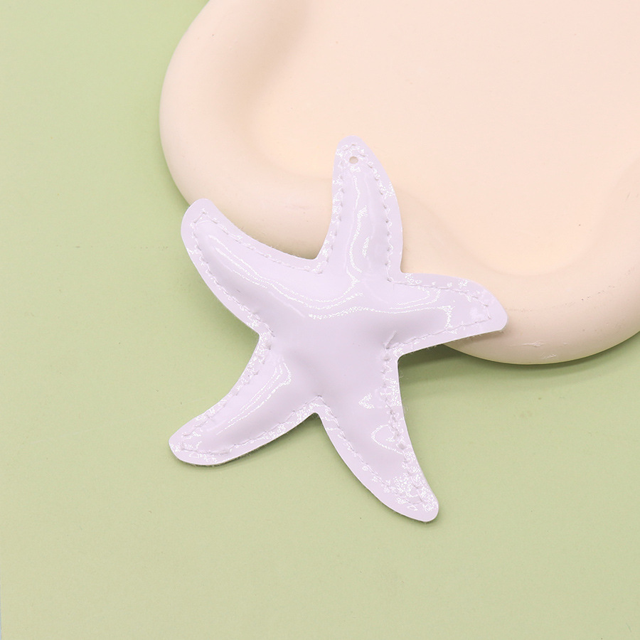 Ocean Shell Sea Star Conch Cuero Cuero Cuero Llavero Transfronterizo Nuevo estilo Ocean Wind Bolso Accesorios de vestir para automóviles