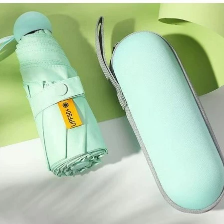 Small capsule, umbrella solar-powered, sun protection