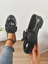 Y 37298 British Style Flat Bow Shoes Ӣ�׷������Ь ����