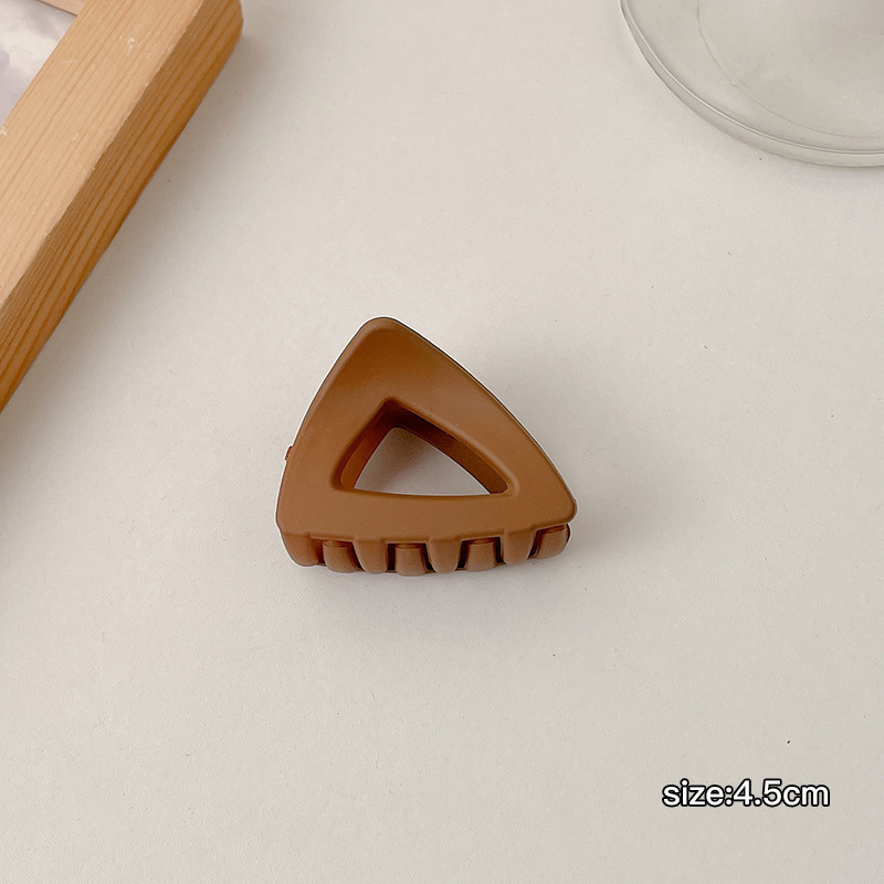 Pinza de pelo blanco femenino verano alto sentido Cabeza trasera updo tiburón clip gran horquilla esmerilado baño horquilla tocado