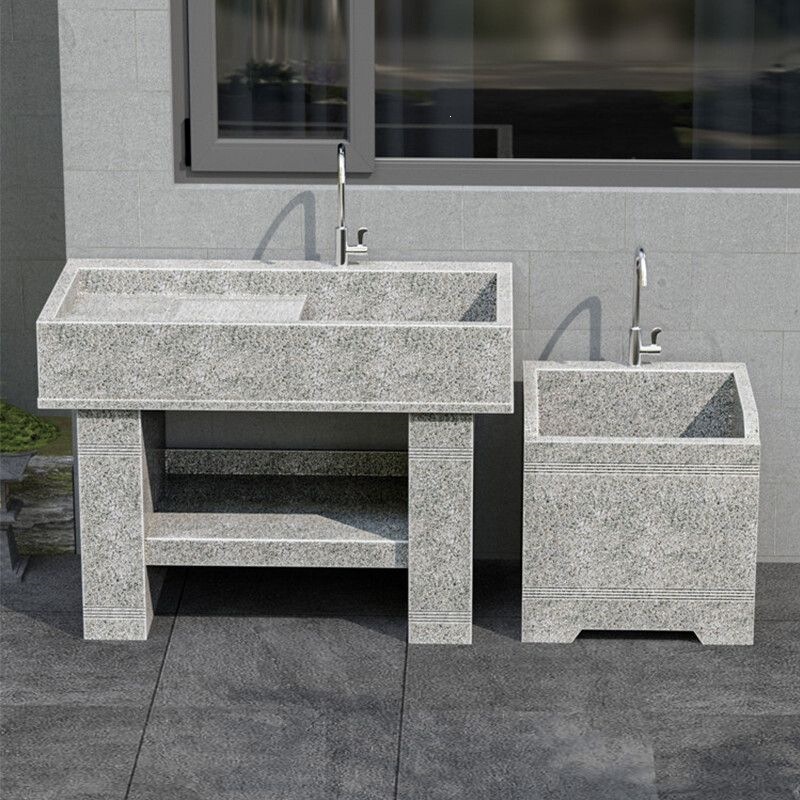 Outdoor Wash Basin, Courtyard Laundry Sink, Integrated Laundry Basin, Granite Basin, Household Balcony Laundry Sink
