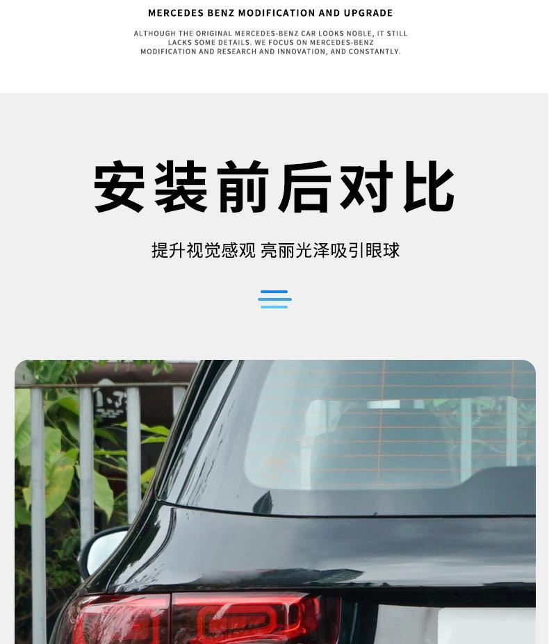 Mercedes-Benz GLE53 GLE350 GLE400 GLE450 modified tail emblem, car logo, letter stickers, and car decals
