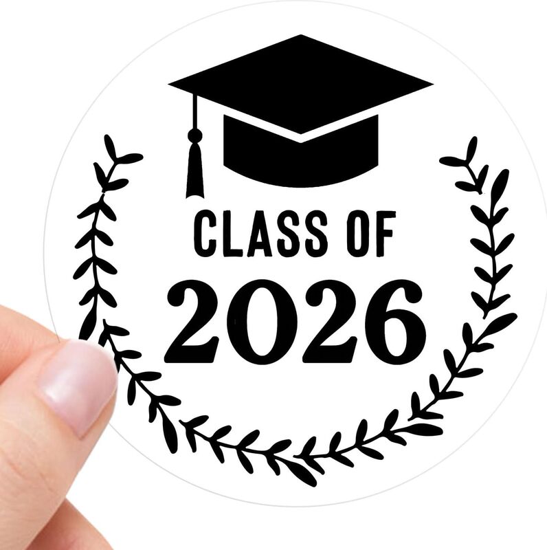 Cross-Border Pack of 100 2026 Graduation Commemorative Stickers for Graduation Party Favors and Gift Decorations