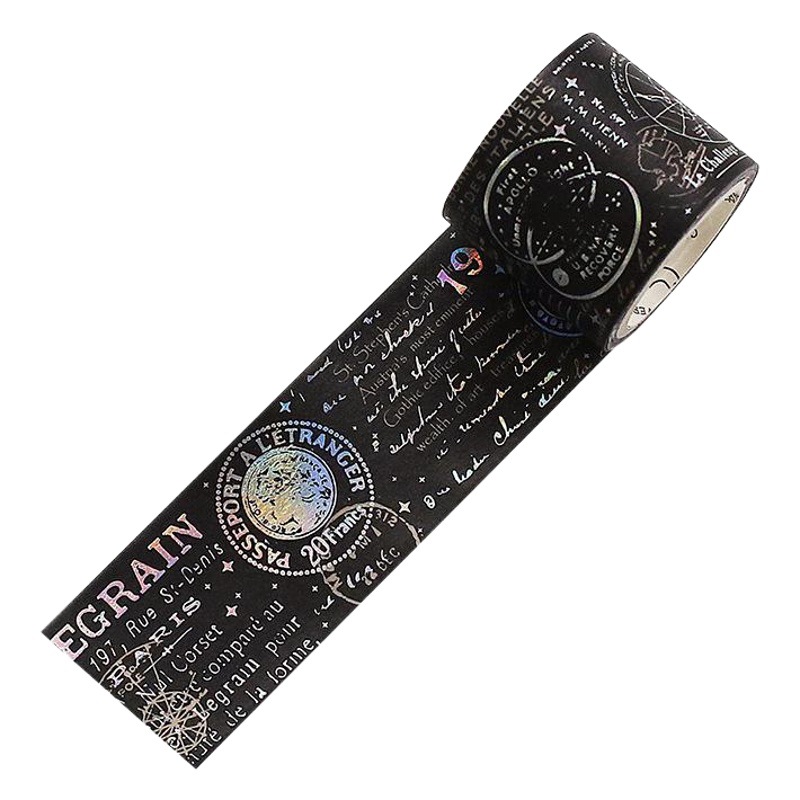 Carta amantes láser y cinta de papel Vientiane paisaje serie fantasía diario DIY material decorativo pegatinas 8