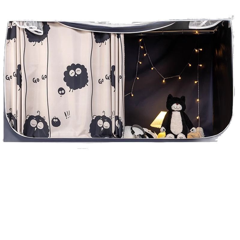Fuerte sombreado dormitorio de estudiantes universitarios, cortina de cama especial, mosquitera, litera superior integrada para hombres, litera superior e inferior con todo incluido, manto de cama universal para mujeres